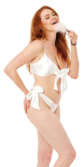 White Wrist Feather Tickler